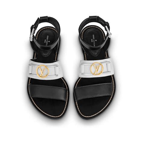 louis vuitton academy flat sandal|Louis Vuitton wedge sandals.